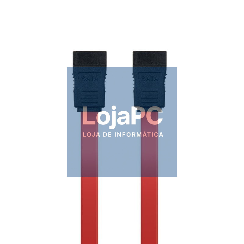 Cabo SATA Nanocable 10.18.0101-OEM/ SATA Fêmea - SATA Fêmea/ 50cm/ Vermelho