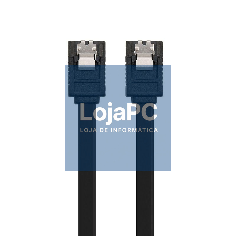 Cabo SATA III Nanocable 10.18.1001-BK/ 50cm/ Preto