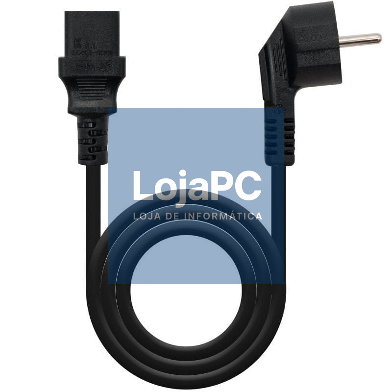 Cabo Alimentação CPU Nanocable 10.22.0102-L2/ CEE7 Macho - C13 Fêmea/ 2m/ Preto