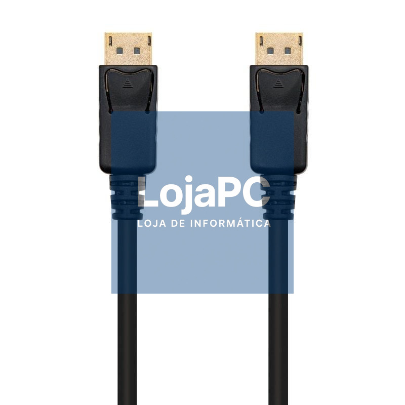 Cabo DisplayPort 1.2 4K Nanocable 10.15.2300/ DisplayPort Macho - DisplayPort Macho/ 50cm/ Preto