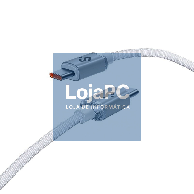 Cabo USB 2.0 Tipo-C Subblim Optimus/ USB Tipo-C Macho - USB Tipo-C Macho/ até 60W/ 480Mbps/ 1m/ Branco