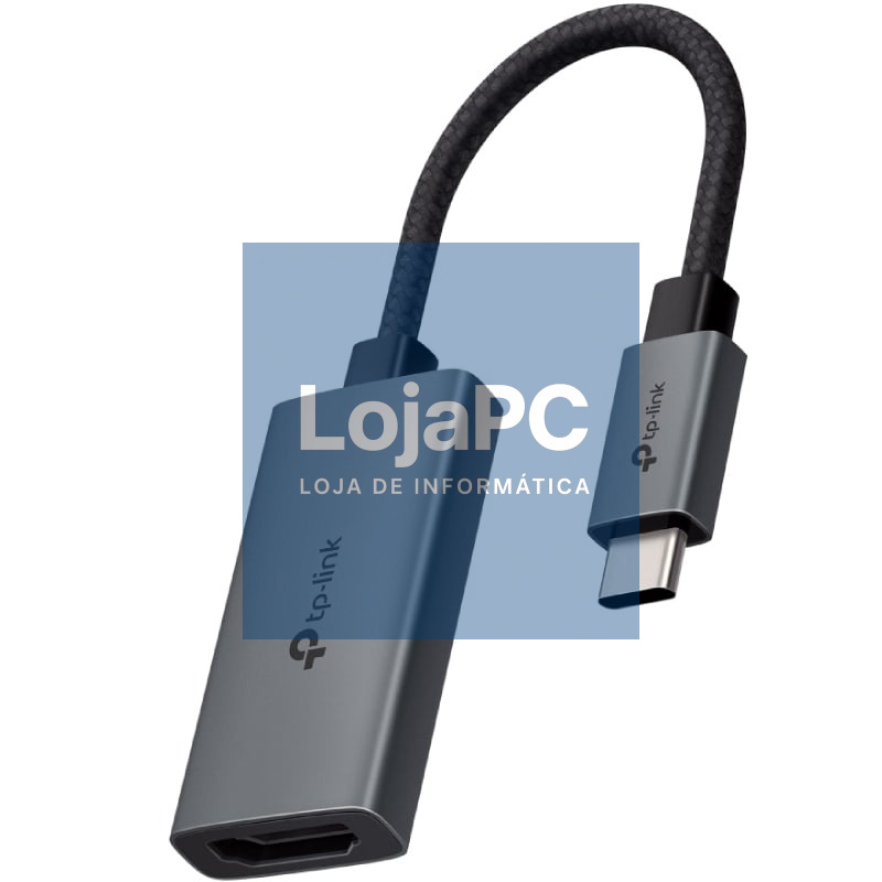 Conversor HDMI 4K 60Hz TP-Link UA520C/ HDMI Fêmea - USB Tipo-C Macho/ 10cm/ Cinzento