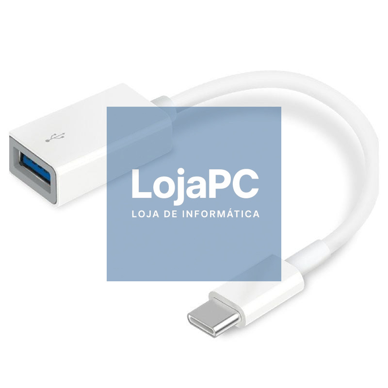 Cabo USB 2.0 TP-Link UC400/ USB Tipo-C Macho - USB Fêmea/ 10cm/ Branco
