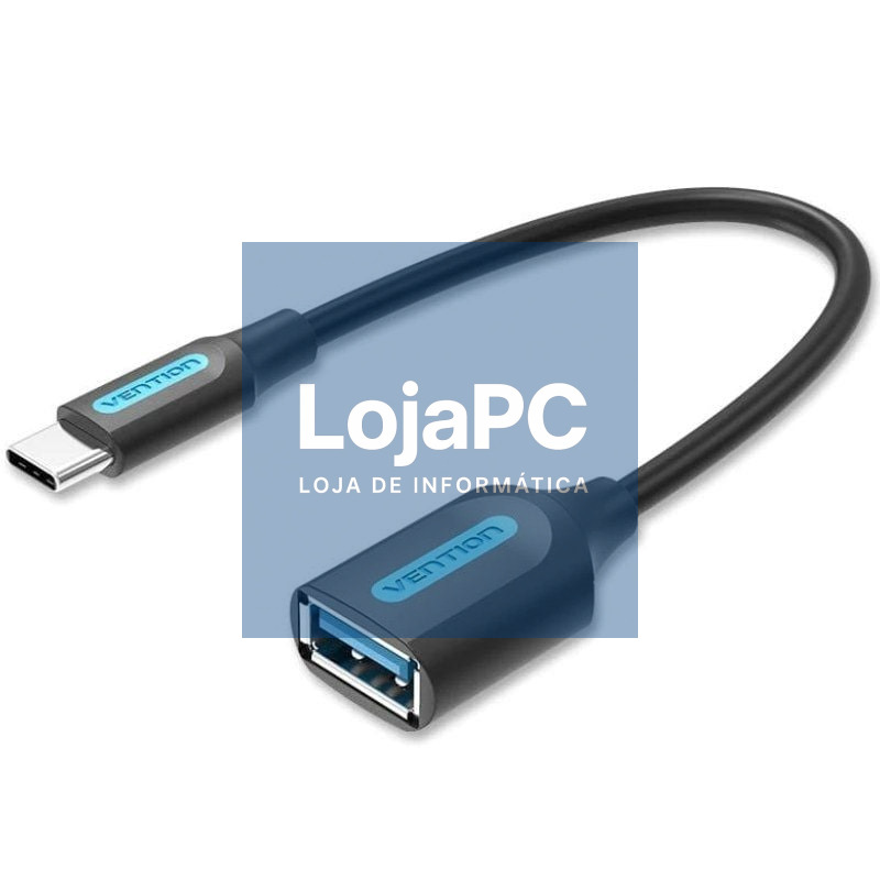 Adaptador USB 3.1 Tipo-C Vention CCVBB/ USB Tipo-C Macho - USB Fêmea