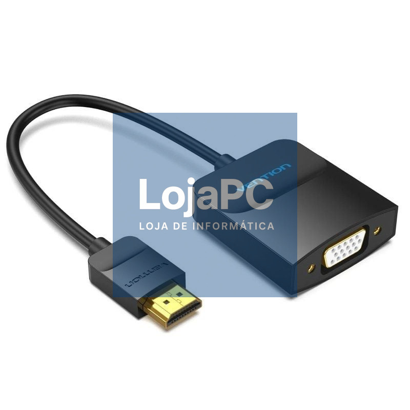 Conversor Vention 42154/ HDMI Macho - VGA Fêmea/ 15cm/ Preto