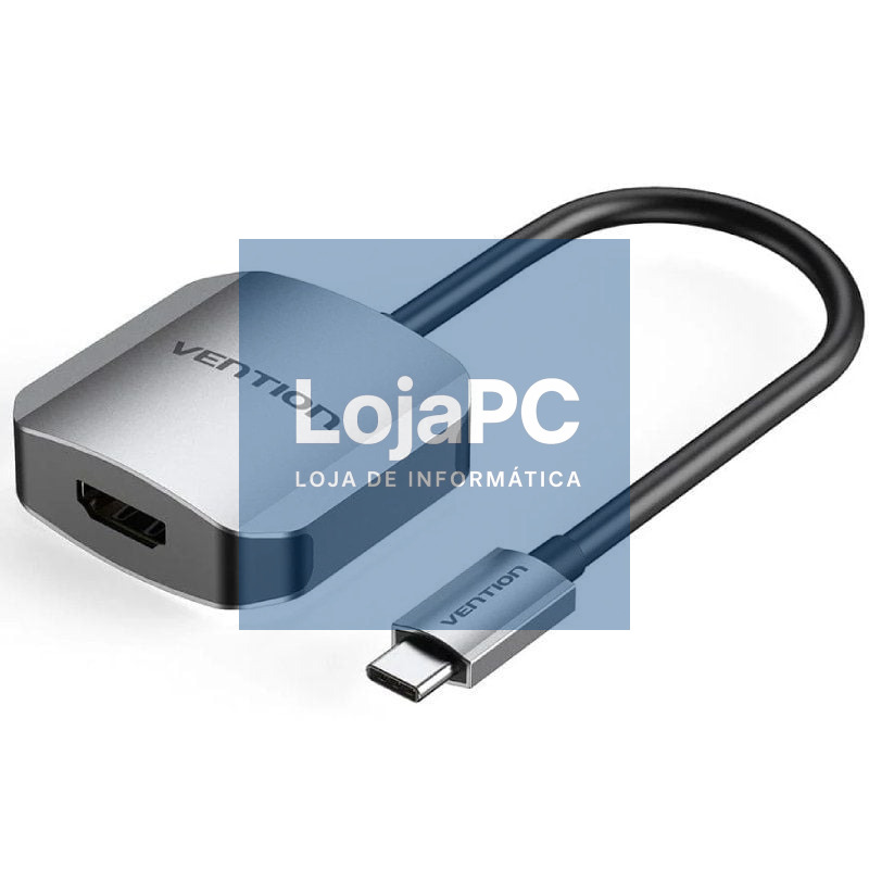 Conversor Vention TDEHB/ USB Tipo-C Macho - HDMI Fêmea/ 15cm/ Prateado