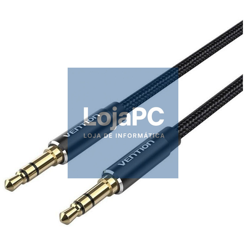 Cabo Estéreo Vention BAWBI/ Jack 3.5 Macho - Jack 3.5 Macho/ 3m/ Preto