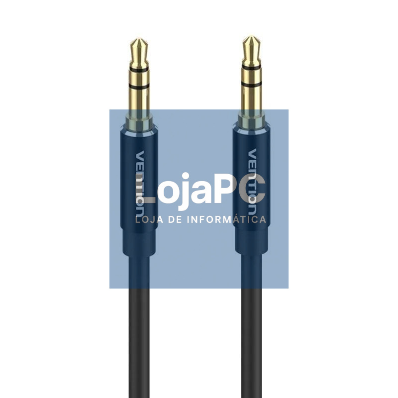 Cabo Estéreo Vention BAXBH/ Jack 3.5 Macho - Jack 3.5 Macho/ 2m/ Preto