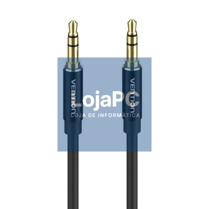 Cabo Estéreo Vention BAXBI/ Jack 3.5 Macho - Jack 3.5 Macho/ 3m/ Preto