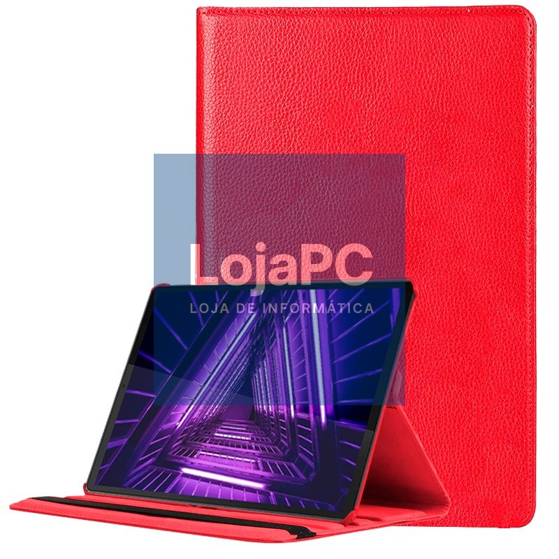 COOL Case for Lenovo Tab M10 Plus / FHD Plus 2nd Gen / Tab K10 Smooth Leatherette Red 10.3 inch