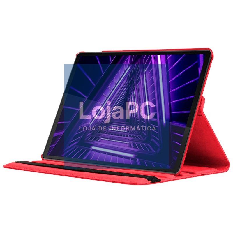 COOL Case for Lenovo Tab M10 Plus / FHD Plus 2nd Gen / Tab K10 Smooth Leatherette Red 10.3 inch — imagem 3