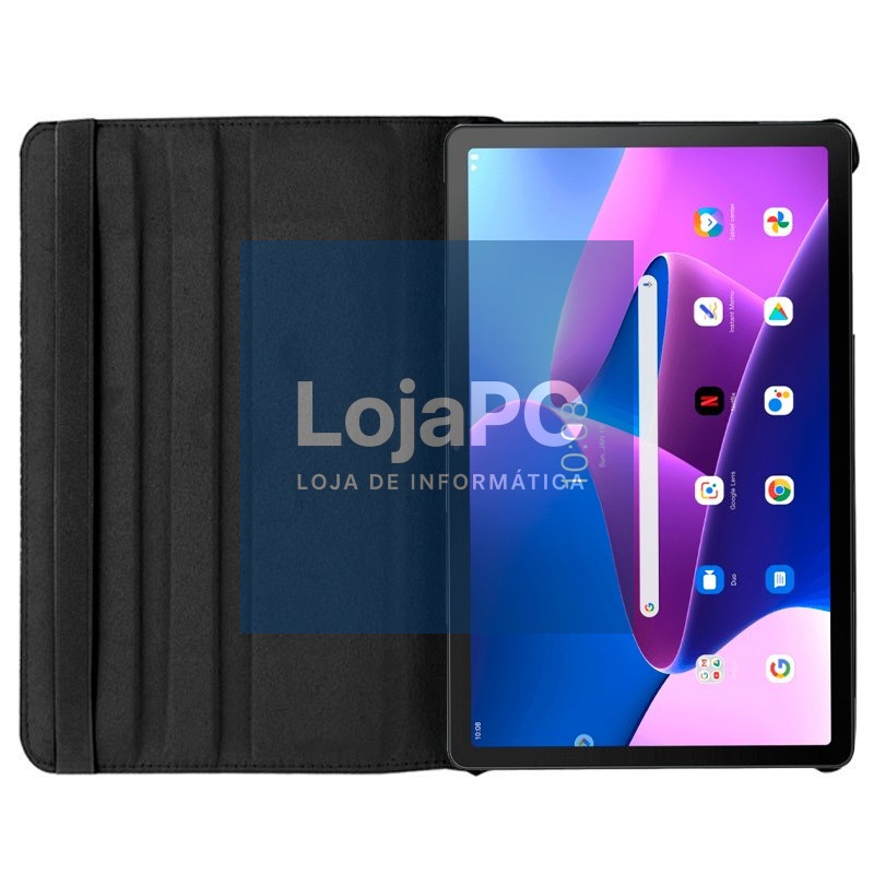 COOL Case for Lenovo Tab M10 Plus Gen 3 Smooth Leatherette Black — imagem 4