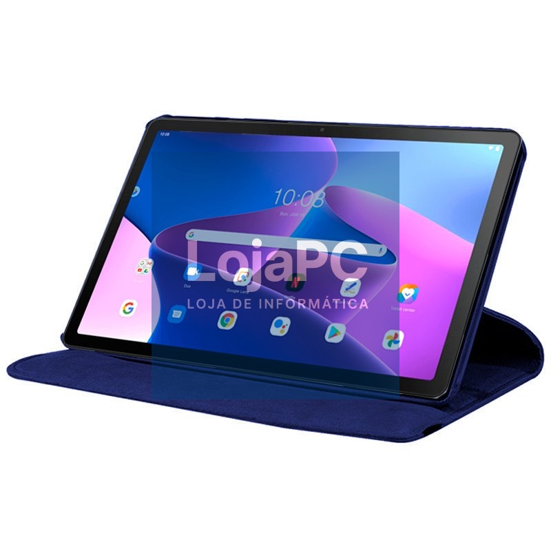 COOL Case for Lenovo Tab M10 Plus Gen 3 Smooth Leatherette Blue — imagem 2