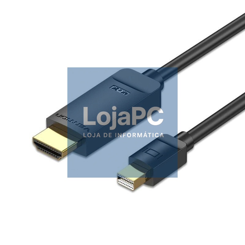 Cabo Conversor Vention HAHBH/ Mini Displayport Macho - HDMI Macho/ 2m/ Preto