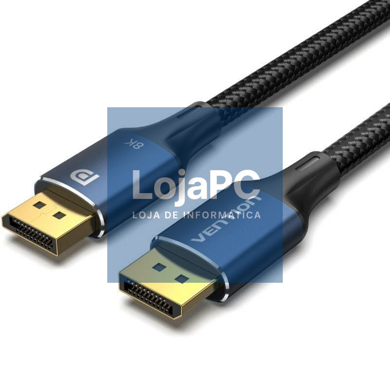 Cabo DisplayPort 1.4 8K Vention HCELH/ DisplayPort Macho - DisplayPort Macho/ 2m/ Azul