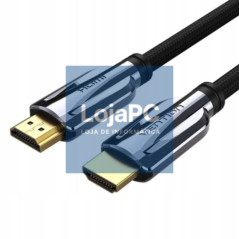 Cabo HDMI 2.1 8K Vention AALBH/ HDMI Macho - HDMI Macho/ 2m/ Cinzento y Preto