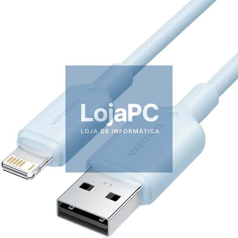 Cabo USB 2.0 Lightning Vention LAMSF/ USB Macho - Lightning Macho/ 480Mbps/ 1m/ Azul
