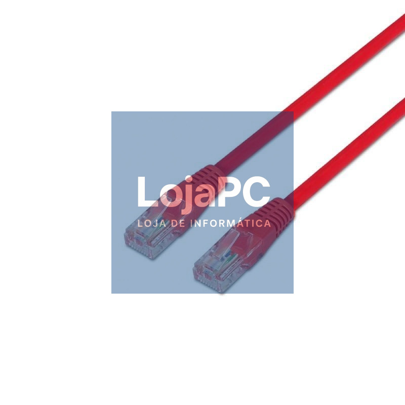 Cabo de rede RJ45 UTP Aisens A133-0189 Cat.5e/ 2m/ Vermelho