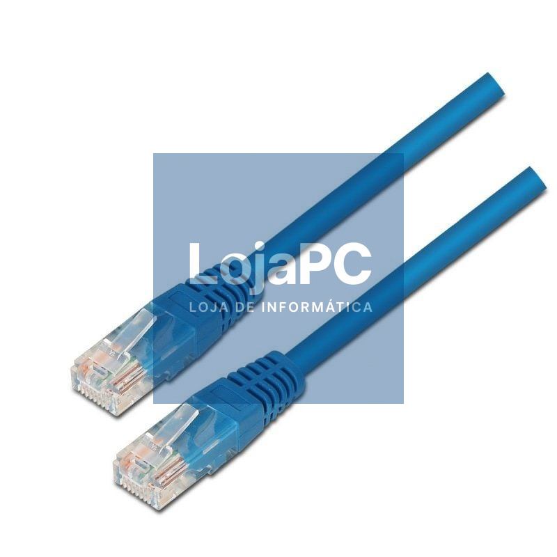 Cabo de rede RJ45 UTP Aisens A133-0191 Cat.5e/ 1m/ Azul