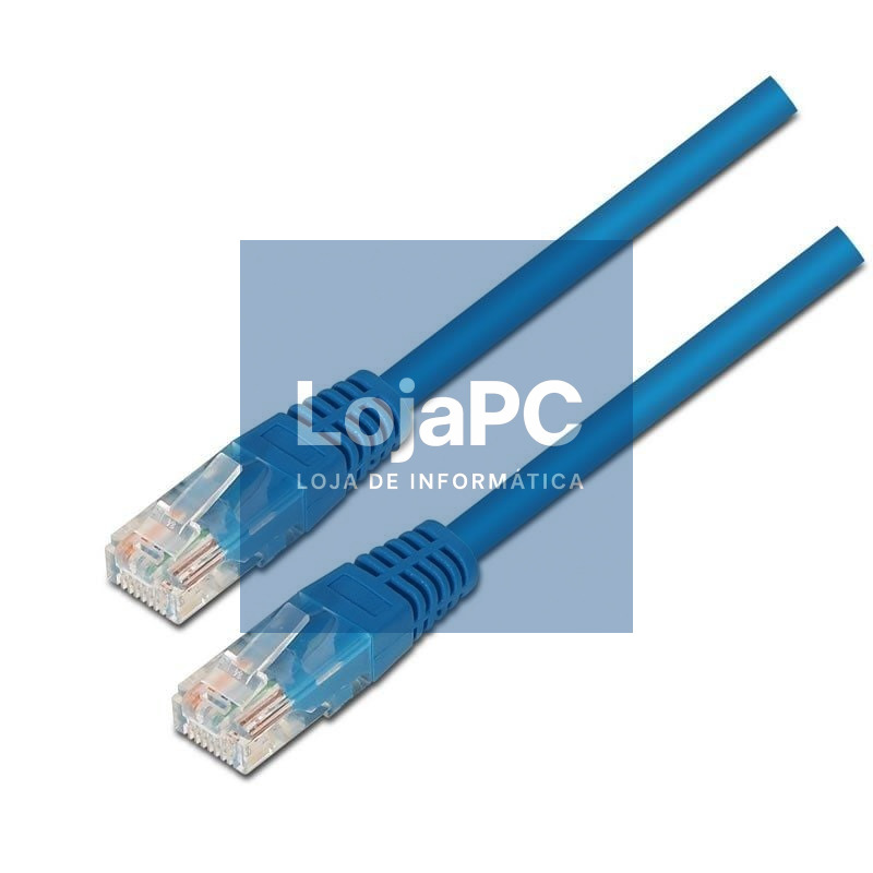 Cabo de rede RJ45 UTP Aisens A133-0192 Cat.5e/ 2m/ Azul