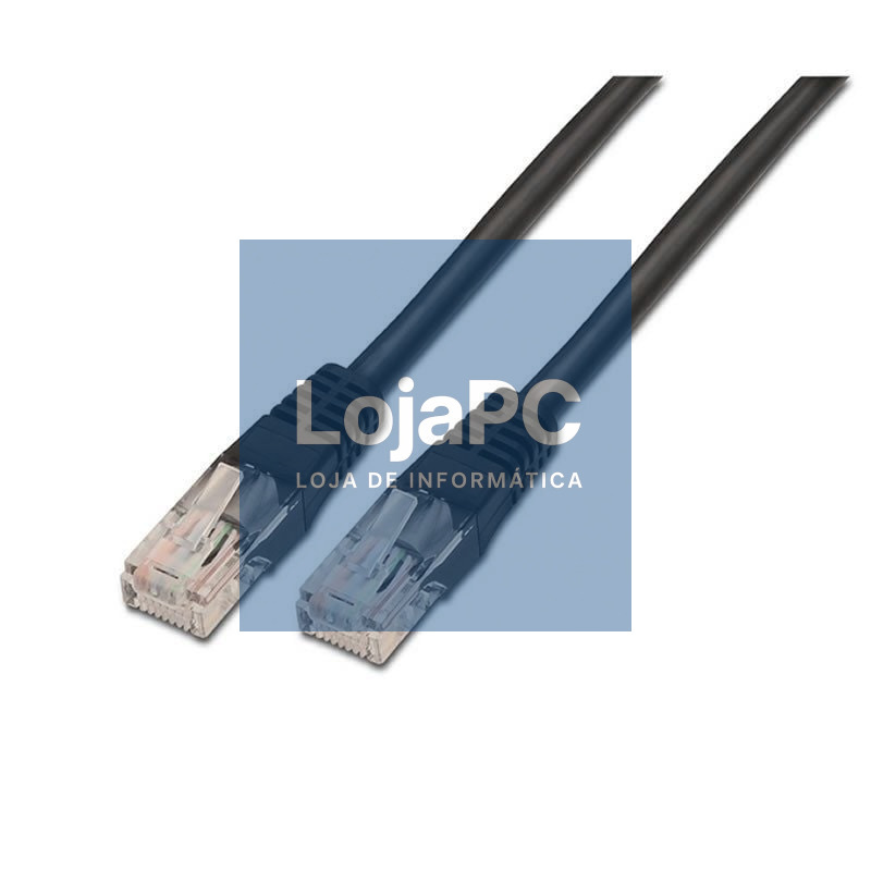 Cabo de rede RJ45 UTP Aisens A133-0203 Cat.5e/ 1m/ Preto