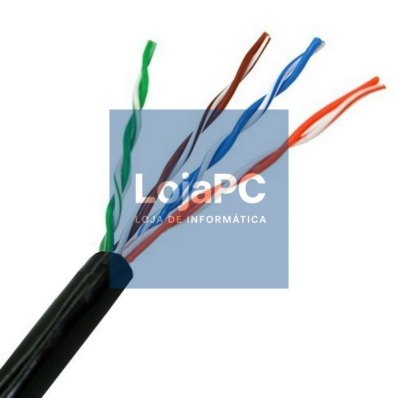 Bobina de Cabo RJ45 para Exteriores UTP Aisens A133-0212 Cat.5e/ 100m/ Impermeable/ Preto