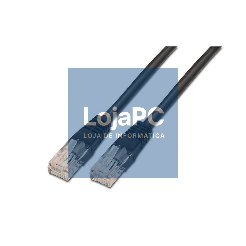 Cabo de rede RJ45 UTP Aisens A135-0258/ Cat.6/ 1m/ Preto