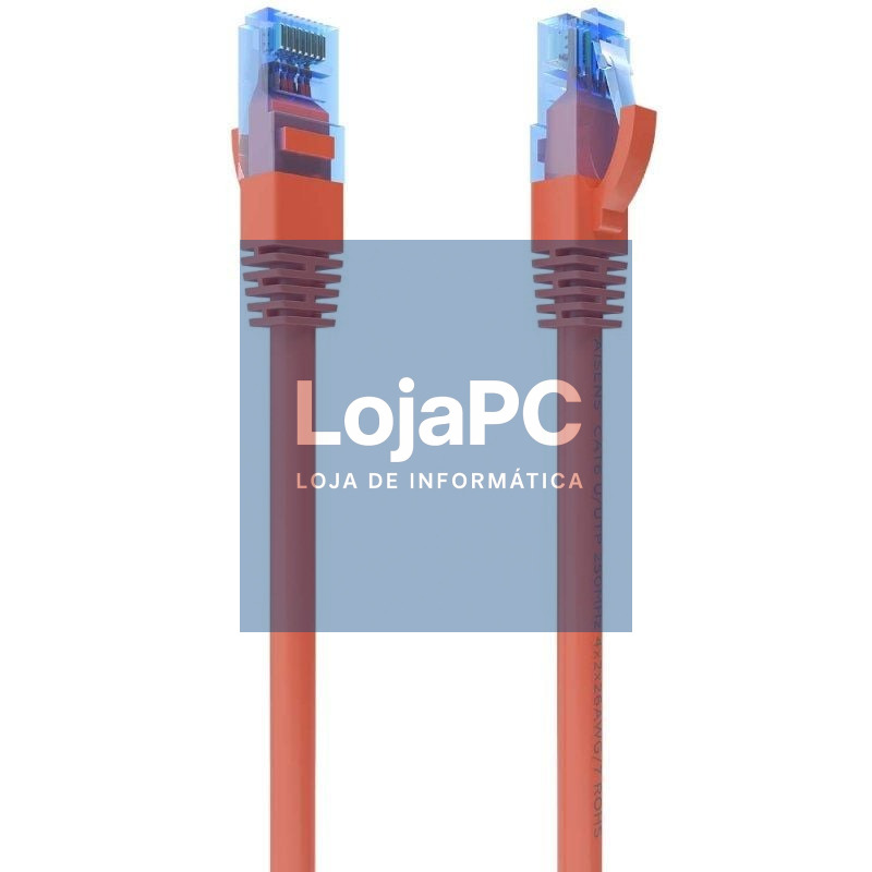 Cabo de rede RJ45 AWG26 CCA UTP Aisens A135-0790 Cat.6/ 1.5m/ Vermelho