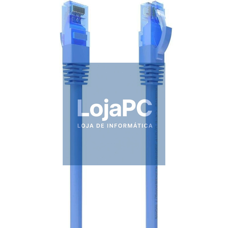 Cabo de rede RJ45 AWG26 CCA UTP Aisens A135-0799 Cat.6/ 1m/ Azul