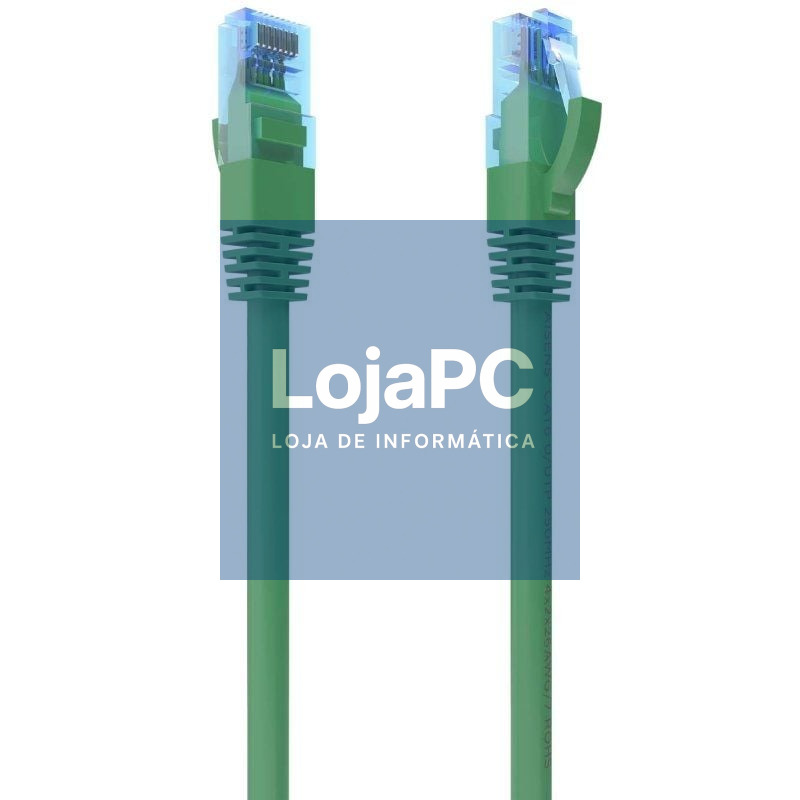 Cabo de rede RJ45 AWG26 CCA UTP Aisens A135-0807 Cat.6/ 50cm/ Verde