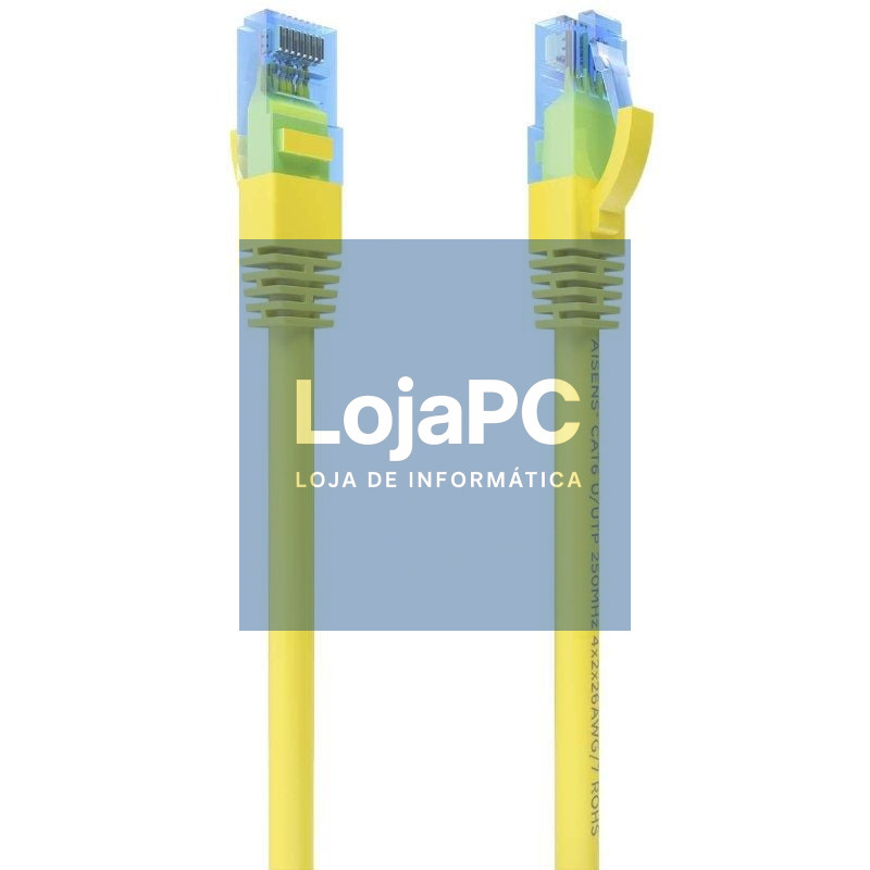Cabo de rede RJ45 AWG26 CCA UTP Aisens A135-0836 Cat.6/ 3m/ Amarelo