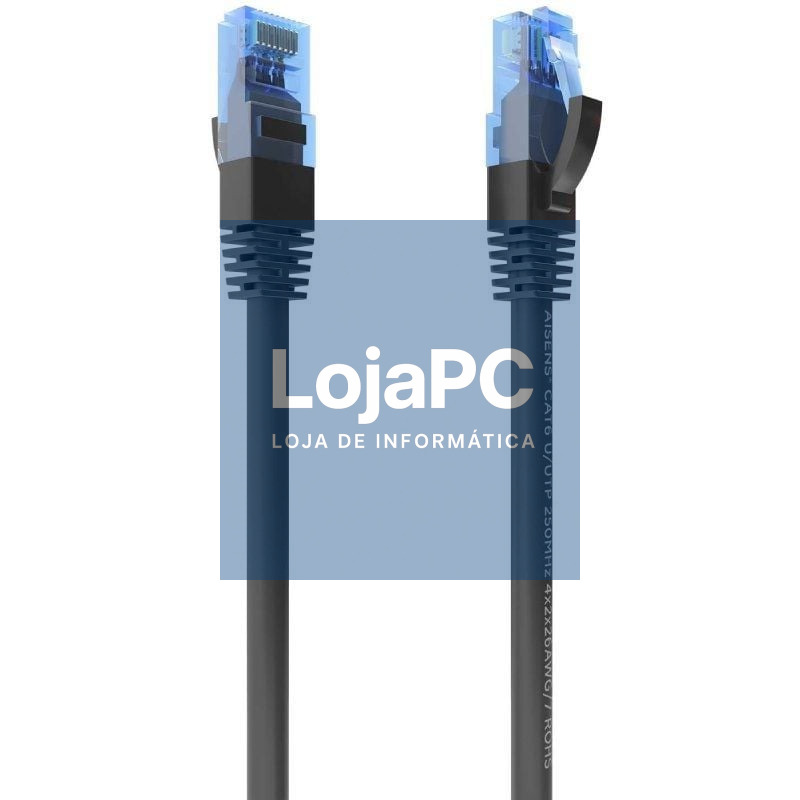 Cabo de rede RJ45 AWG26 CCA UTP Aisens A135-0848 Cat.6/ 5m/ Preto