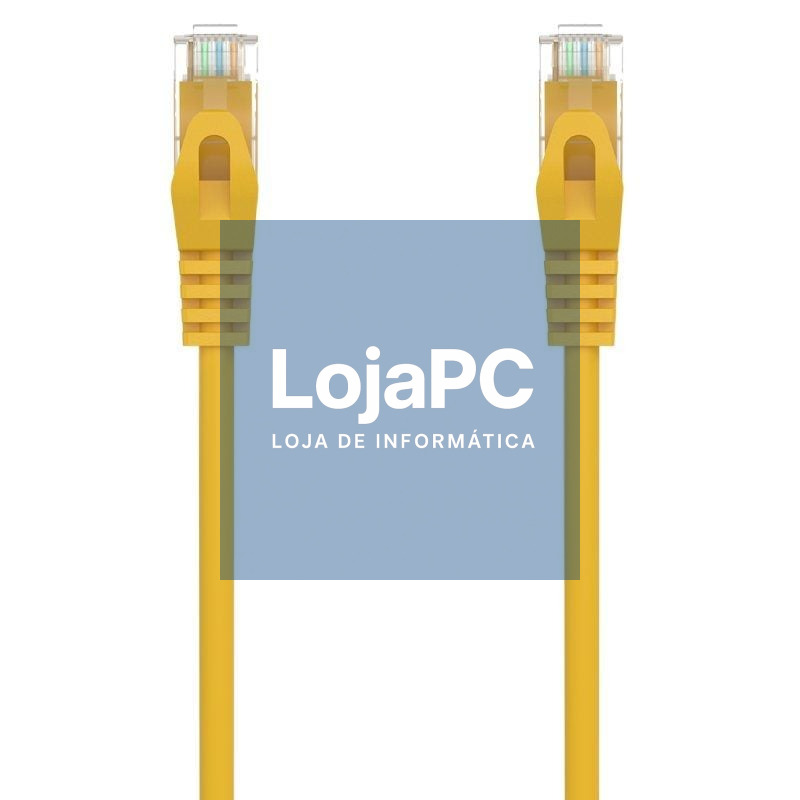 Cabo de rede RJ45 AWG24 UTP Aisens A145-0564 Cat.6A/ LSZH/ 30cm/ Amarelo