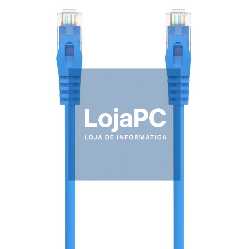 Cabo de rede RJ45 AWG24 UTP Aisens A145-0572 Cat.6A/ LSZH/ 50cm/ Azul