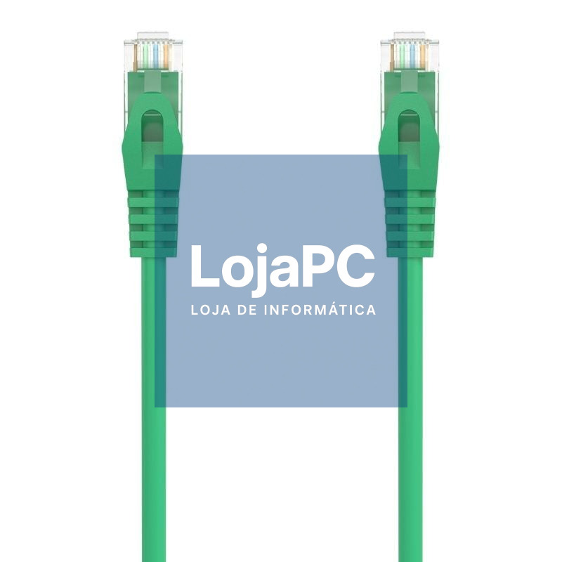 Cabo de rede RJ45 AWG24 UTP Aisens A145-0581 Cat.6A/ LSZH/ 1.5m/ Verde