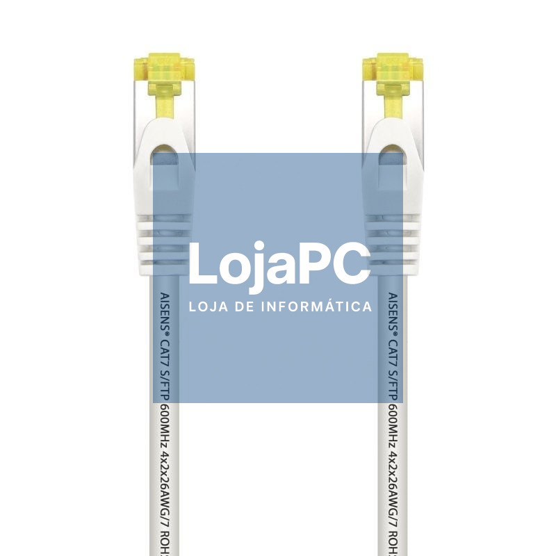 Cabo de rede RJ45 SFTP Aisens A146-0488 Cat.7/ 25cm/ Branco