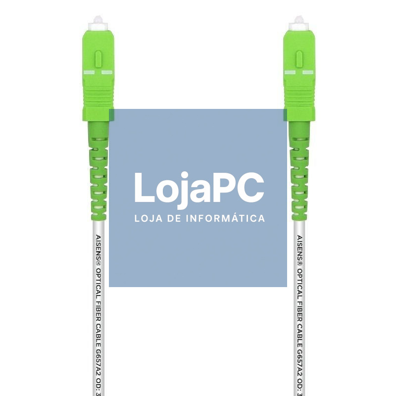 Cabo de Fibra Óptica G657A2 3.0 Aisens A152-0498/ LSZH/ 10m/ Branco