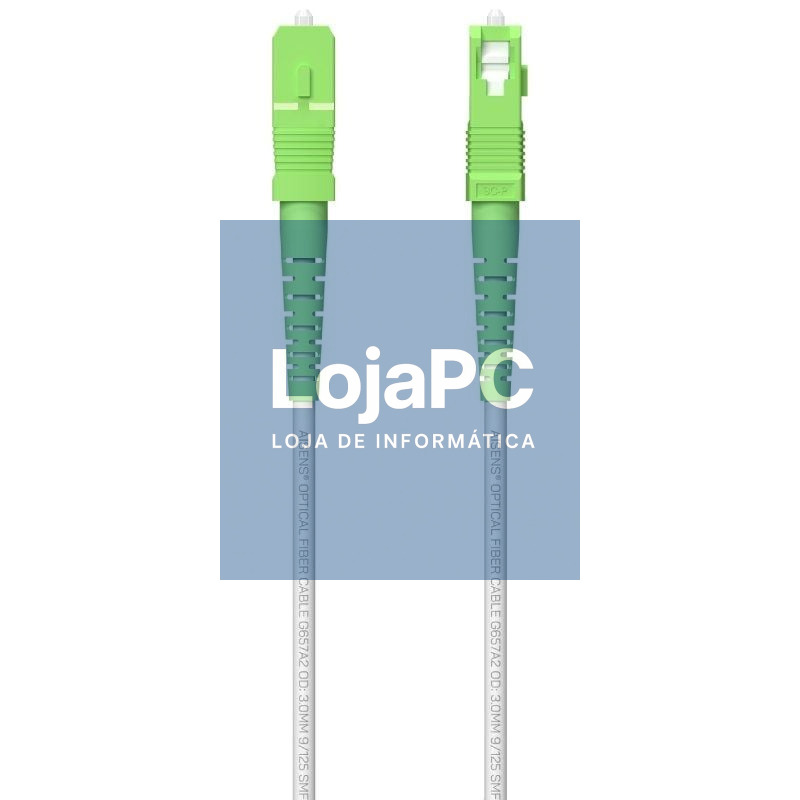 Bobina de Fibra Óptica G657A2 3.0 9/125 SMF Aisens A152-0620/ LSZH/ 200m/ Branco