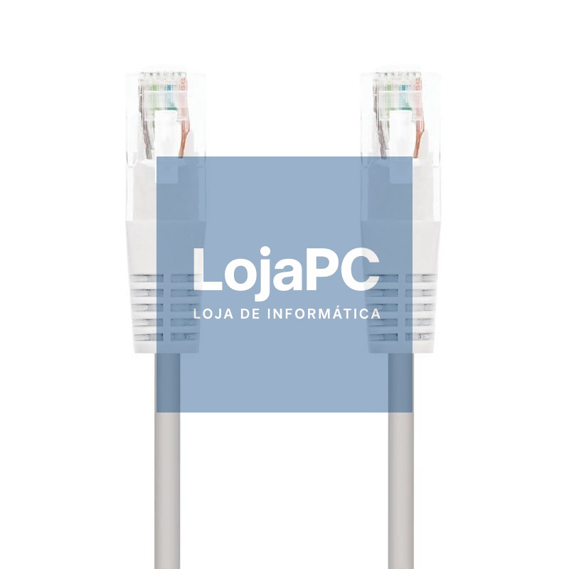 Cabo de rede RJ45 UTP Nanocable 10.20.0105-W Cat.5e/ 5m/ Branco