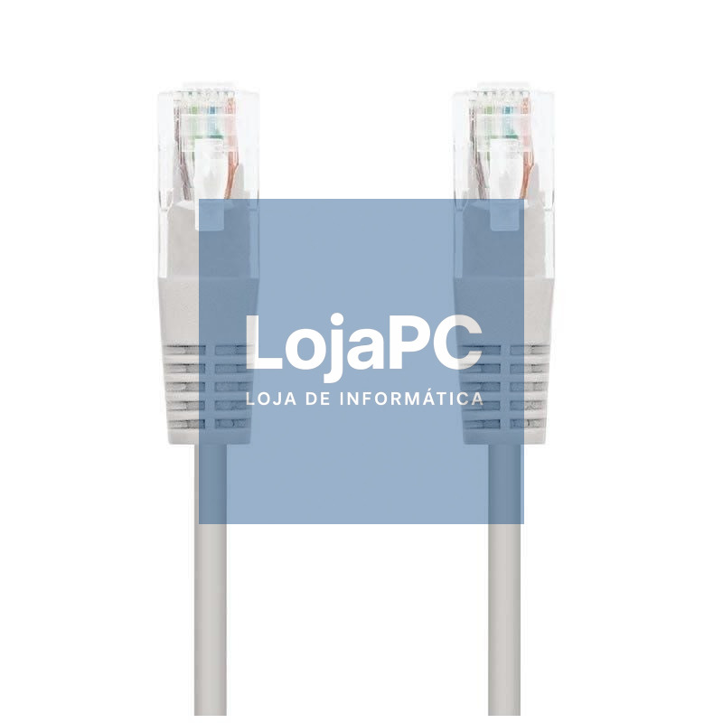 Cabo de rede RJ45 UTP Nanocable 10.20.0130 Cat.5e/ 30m/ Cinzento