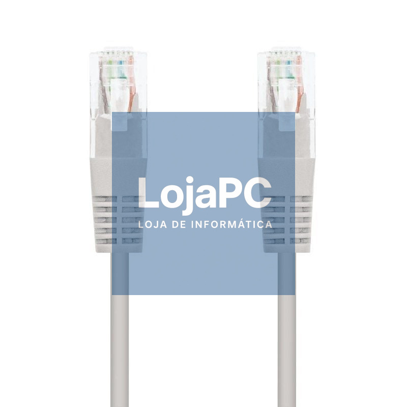 Cabo de rede RJ45 UTP Nanocable 10.20.0400 Cat.6/ 50cm/ Cinzento