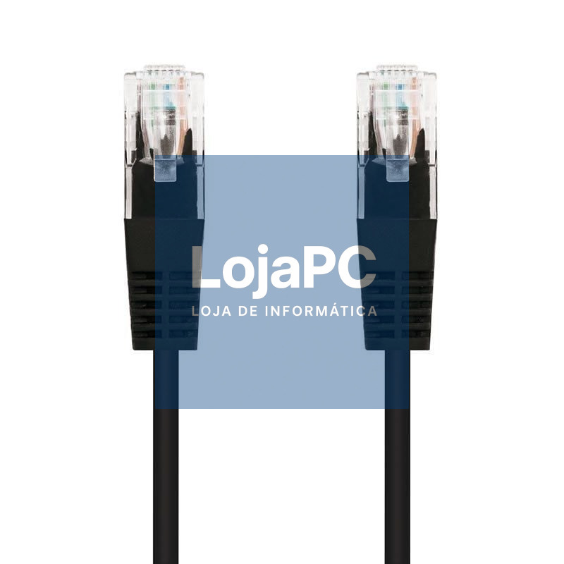 Cabo de rede RJ45 UTP Nanocable 10.20.0400-BK Cat.6/ 50cm/ Preto