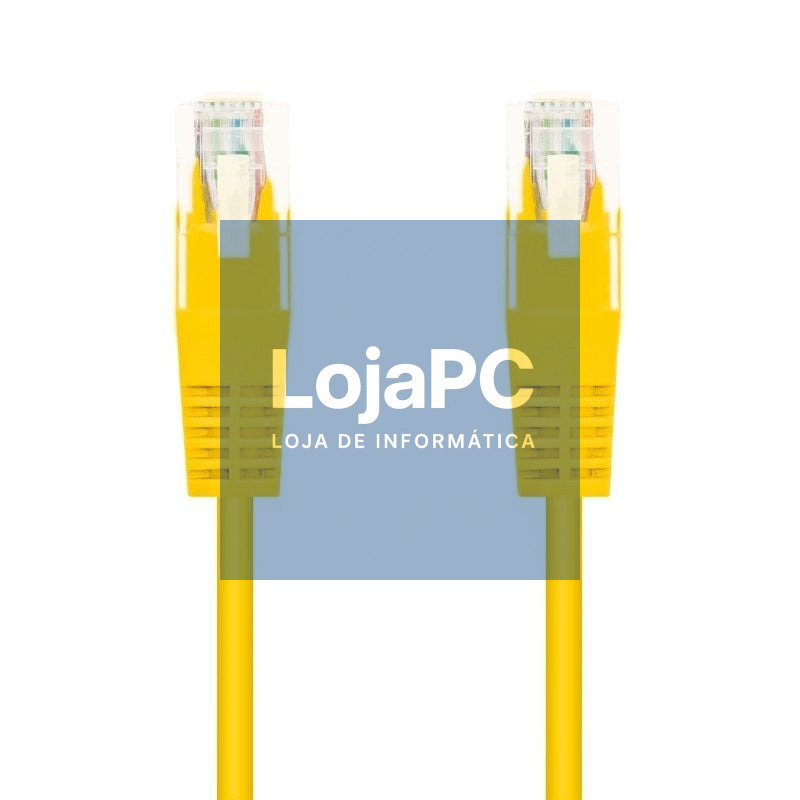 Cabo de rede RJ45 UTP Nanocable 10.20.0400-Y Cat.6/ 50cm/ Amarelo