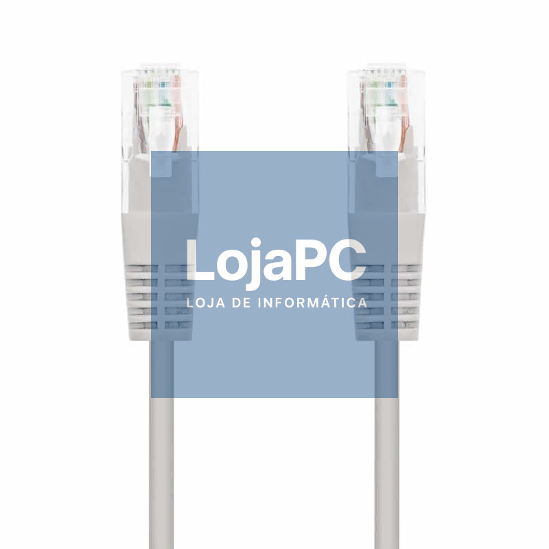 Cabo de rede RJ45 UTP Nanocable 10.20.0415 Cat.6/ 15m/ Cinzento