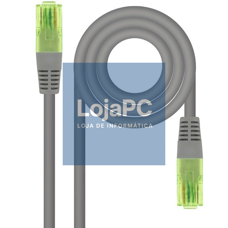 Cabo de rede RJ45 UTP Nanocable 10.20.1402 Cat.6/ 2m/ Cinzento