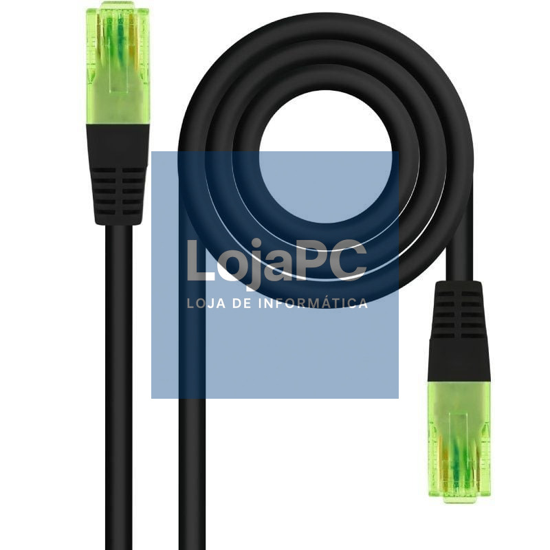 Cabo de rede RJ45 UTP Nanocable 10.20.1403-BK Cat.6/ 3m/ Preto