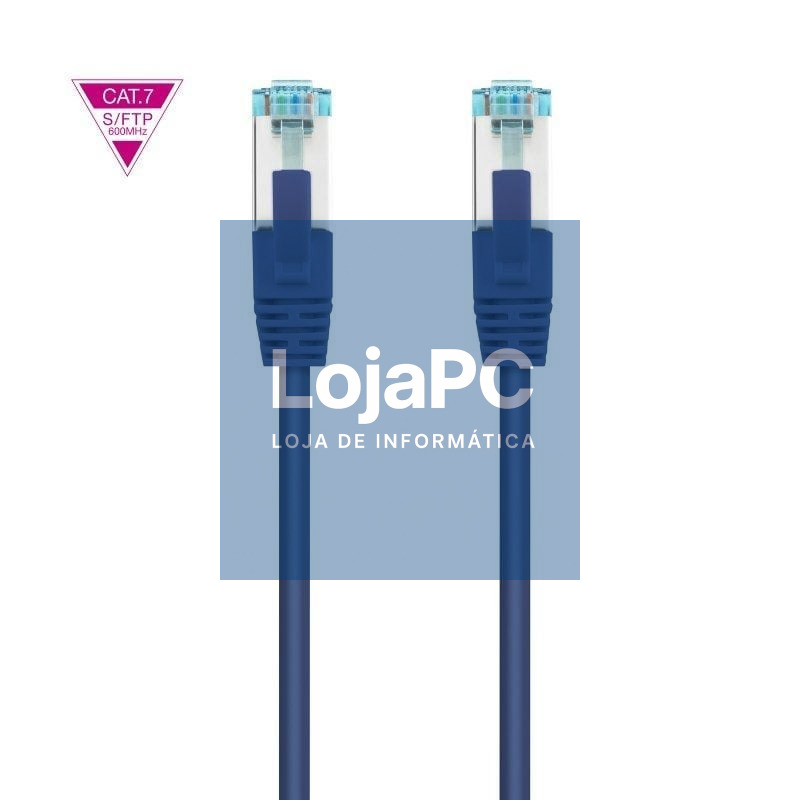 Cabo de rede RJ45 SFTP Nanocable 10.20.1700-L25-BL Cat.7/ 25cm/ Azul
