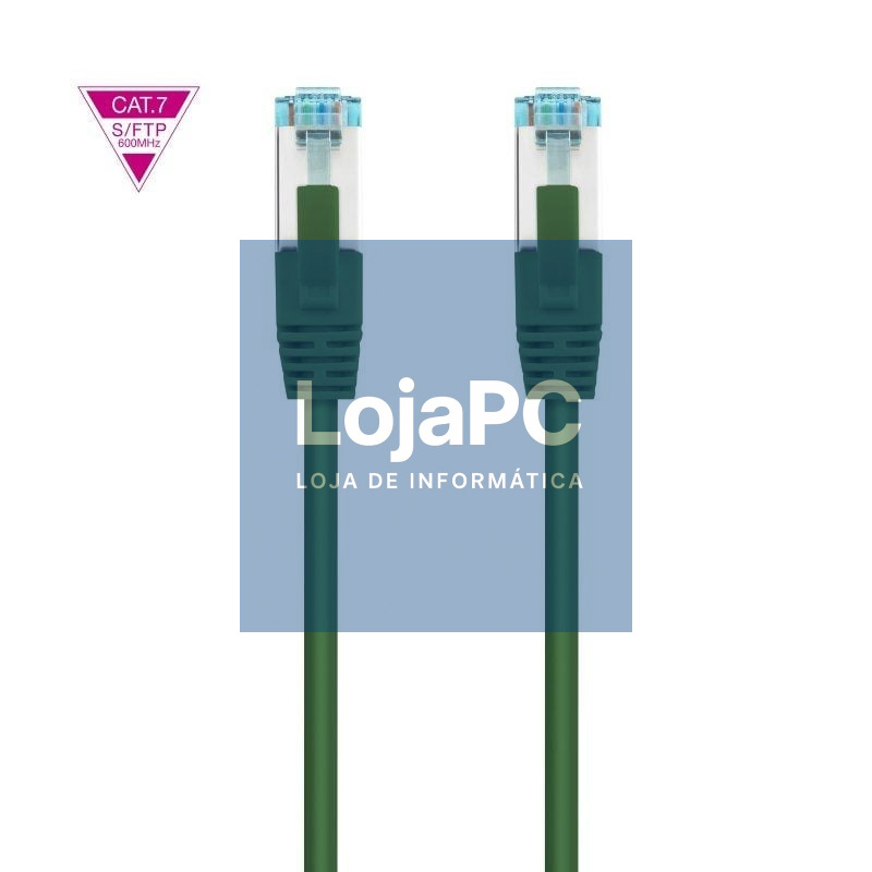 Cabo de rede RJ45 SFTP Nanocable 10.20.1700-L25-GR Cat.7/ 25cm/ Verde