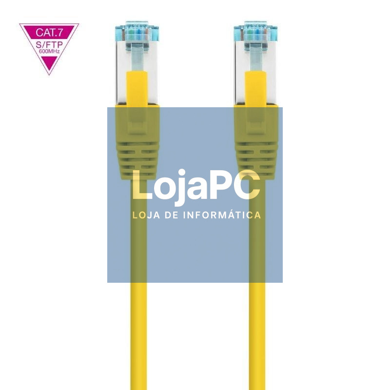 Cabo de rede RJ45 SFTP Nanocable 10.20.1700-L25-Y Cat.7/ LSZH/ 25cm/ Amarelo