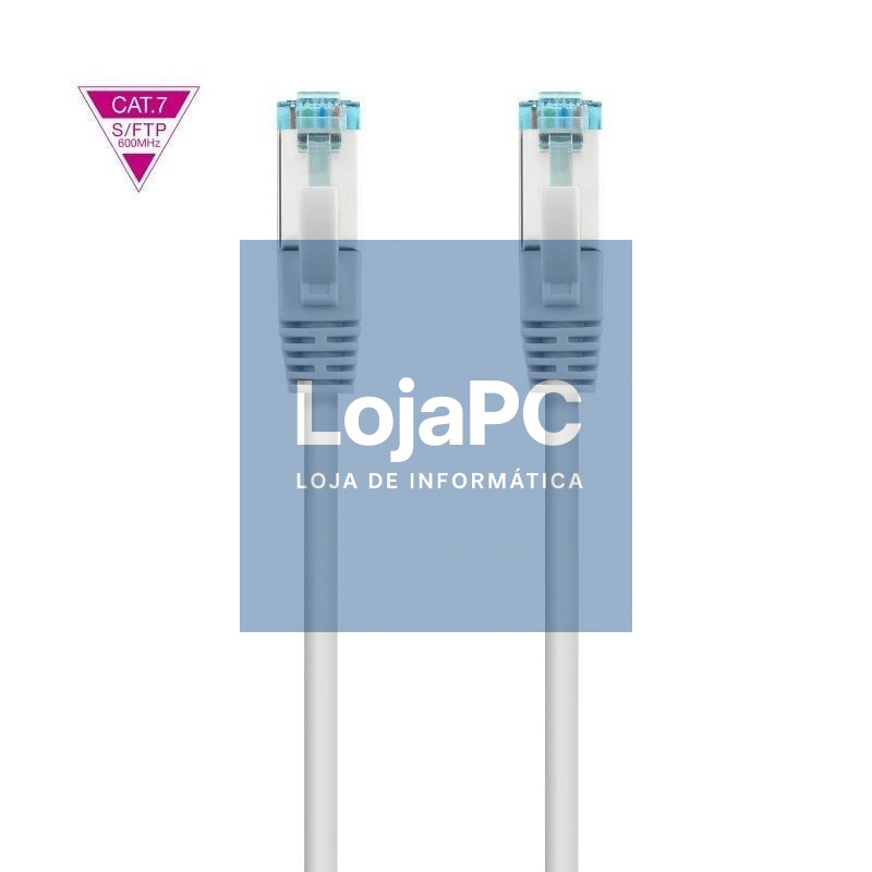 Cabo de rede RJ45 SFTP Nanocable 10.20.1701-L150 Cat.7/ 1.5m/ Cinzento